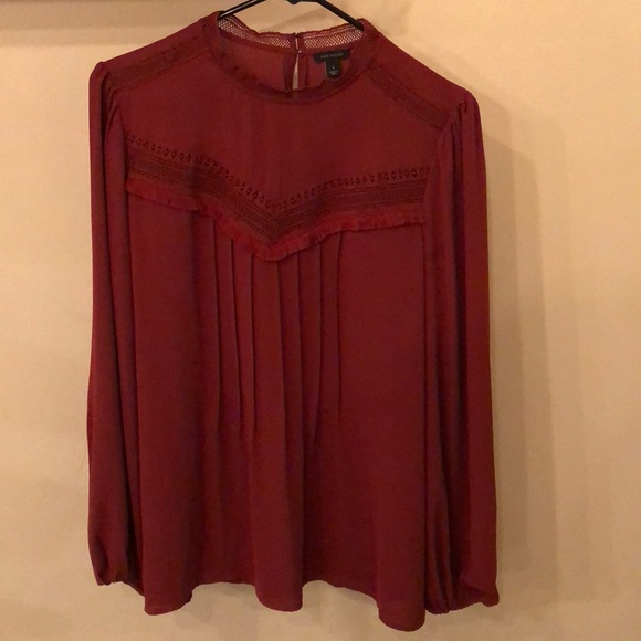 Ann Taylor Tops - Ann Taylor burnt orange detailed blouse
